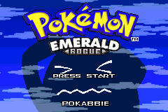 Pokemon Emerald Rogue (Hack) — Title screen